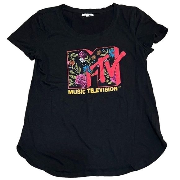 Maurice’s MTV Short Sleeve Women’s Floral Top Size M - Picture 2 of 9